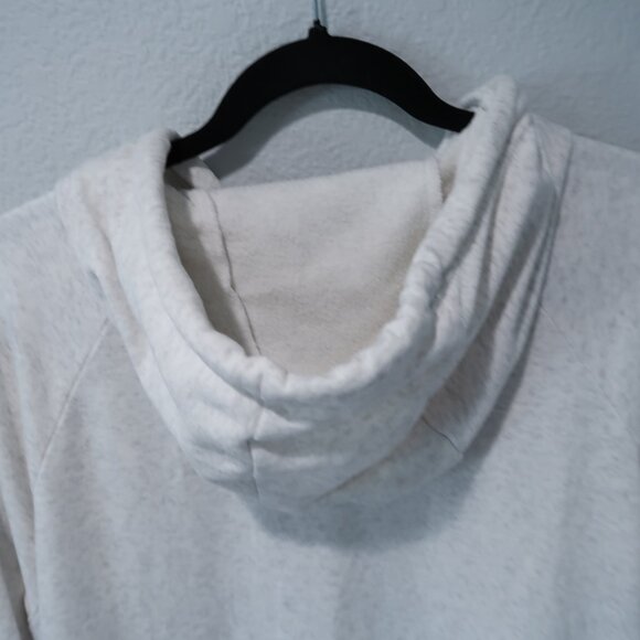 Nike Dress Womens Oversized Midi Hoodie Tunic Metallic Gold Gray White Top S - Picture 8 of 17